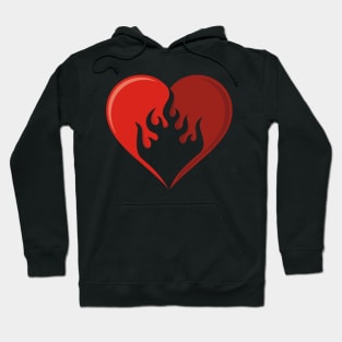 Flame Heart Icon Hoodie